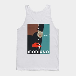 Modiano, Man with Monocle - Vintage Art Deco Advertising Poster Design Tank Top
